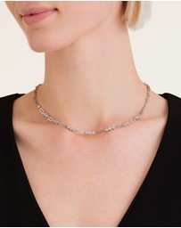 Rosefield - Graduated Crystal Silver-Tone Necklace