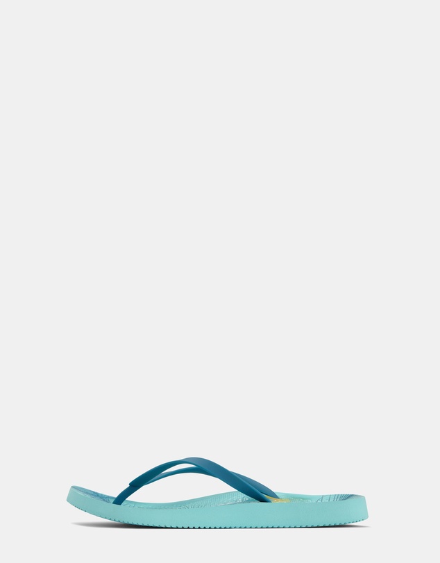 Vionic - Noosa Print Toe Post Sandal - Peacock Blue