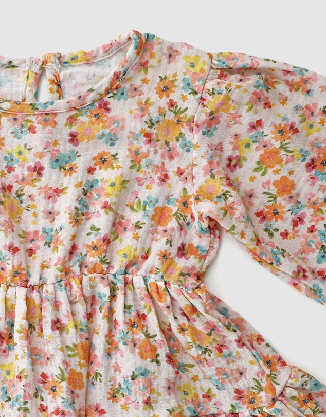 WITH LOVE FOR KIDS - Cotton Muslin Flow Dress - Kids