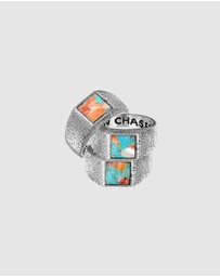 Haze & Glory - ICONIC EXCLUSIVE - Ring Men Sun and Sea Signet 925 Sterling Silver