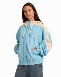 Roxy - Womens Duo Cord Zip Up Hoodie Jacket