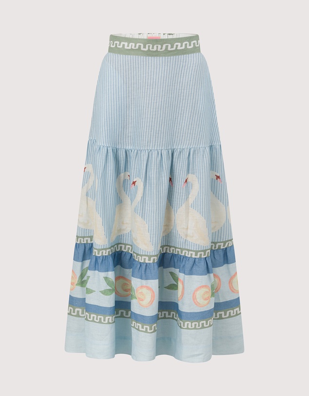SMWR. by The Somewhere Co - Swan Lake Tiered Maxi Skirt