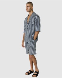 Justin Cassin - Mulholland Print Short Sleeve Shirt