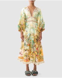 Camilla - Shaped Waistband Midi Dress