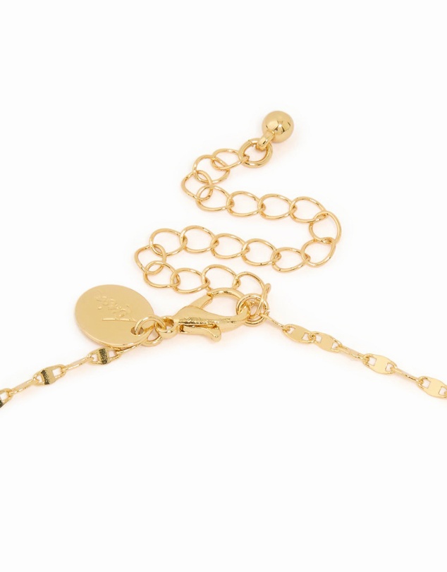 Lovisa - Gold Plated Diamante Cross Y-Necklace