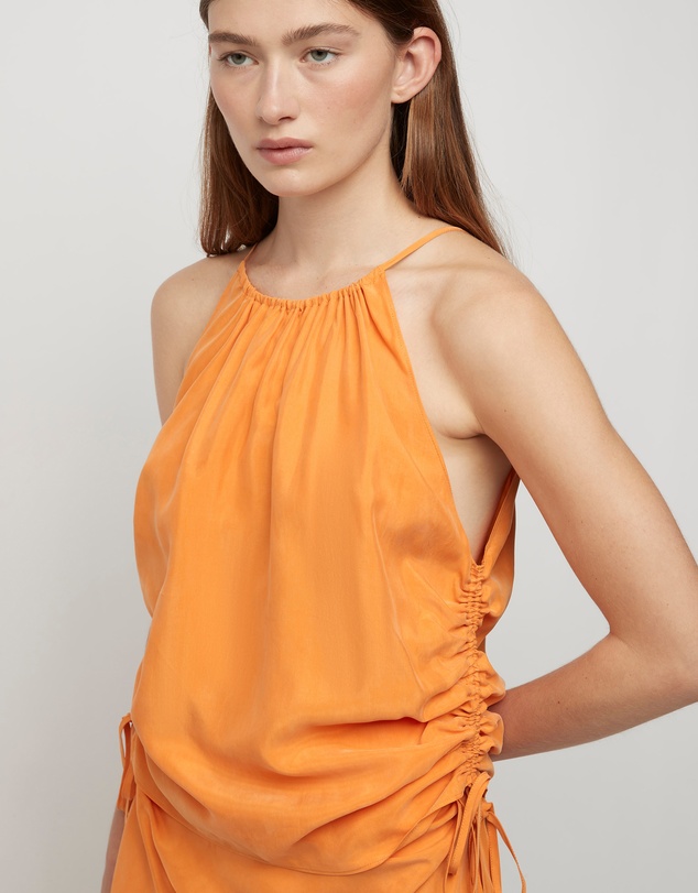 FRIEND of AUDREY - Andree Cupro Ruched Top