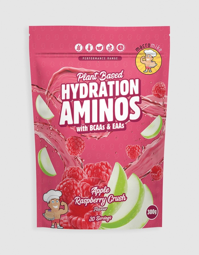Macro Mike - Apple Raspberry Crush Plant Based Hydration Aminos - 300g