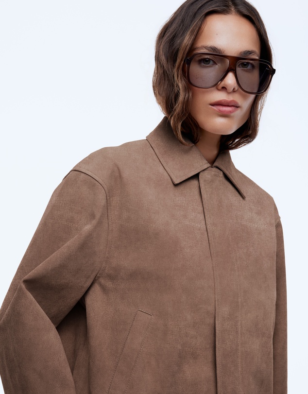 ENA PELLY - Ana Suede Bomber Jacket