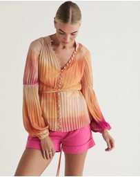 MOS The Label - Zephyr Pleated Blouse