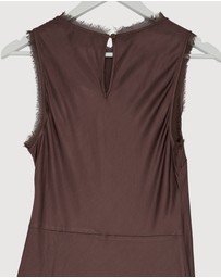 Revibe - Repaired Minima Esenciales Wren Bias Midi Dress - AU 8