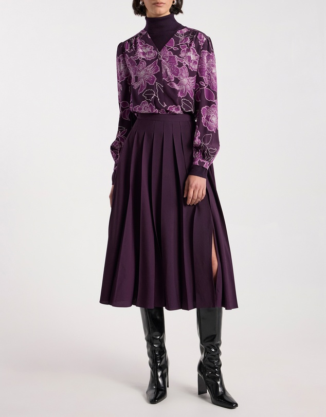 David Lawrence - Effie Pleat Midi Skirt