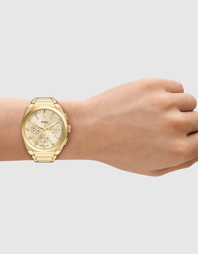 Fossil - Everett Gold Tone Analogue-Chronograph Watch