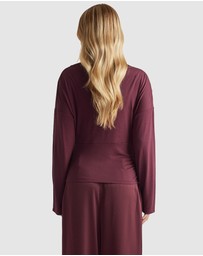 Decjuba - Tahlia Cinched Long Sleeve Top