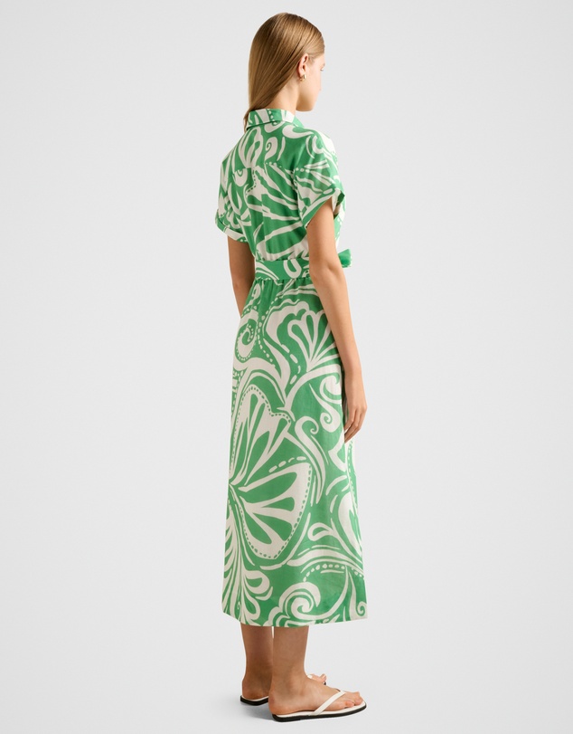 Forever New - Hilary Belted Linen Midi Dress