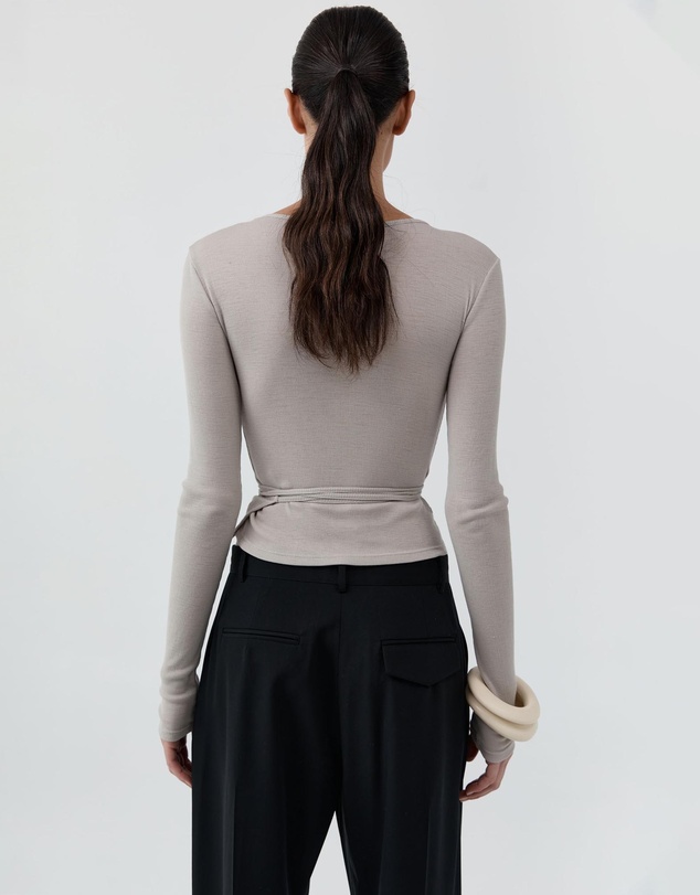 St. Agni - Baby Wool Wrap Top