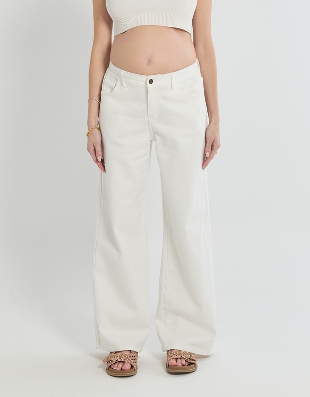 Soon Maternity - Relaxed Wide Leg Jeans