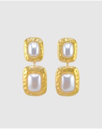 Izoa - Hadley Drop Stud Earrings