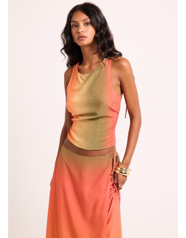 Subtitled - Earth Ombre Backless Top