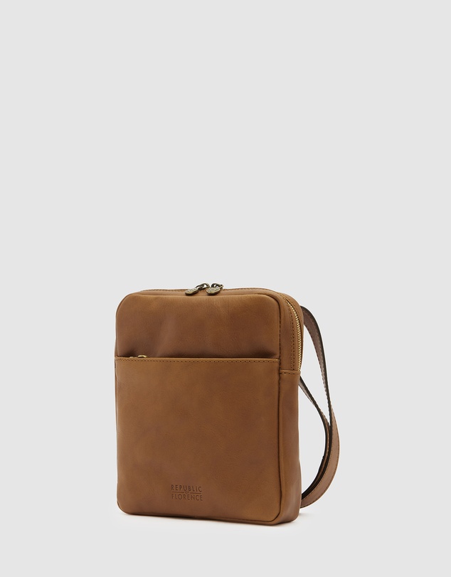 Republic of Florence - Gaius Tan Leather Satchel Bag