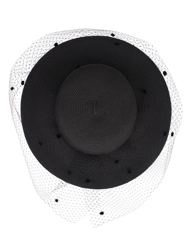 Morgan & Taylor - Giselle Racewear Droop Hat in Black