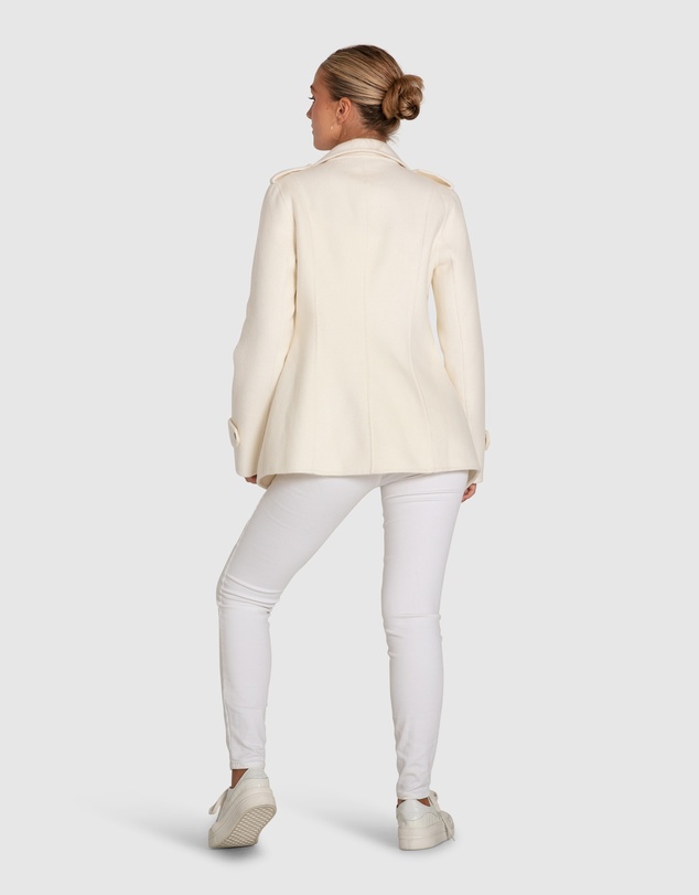 Belle & Bloom - Bad Girl Wool Blend Moto Coat