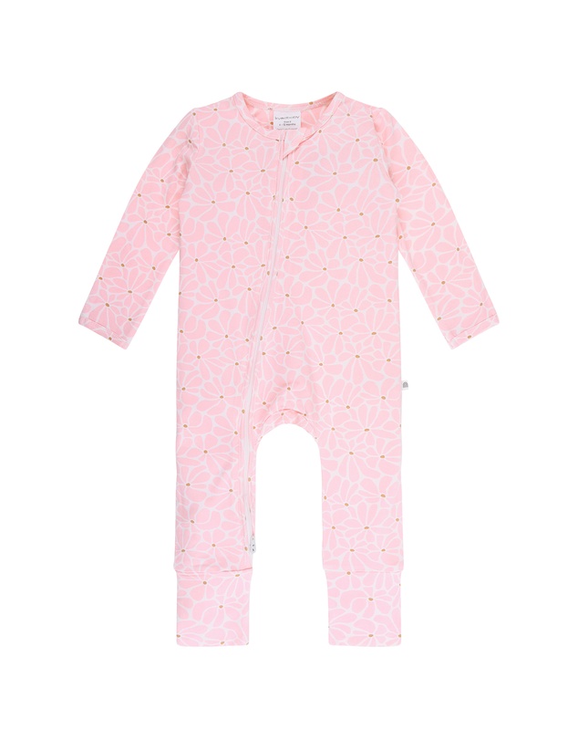 Kynd Baby - Day or Night Onesie in Hibiscus