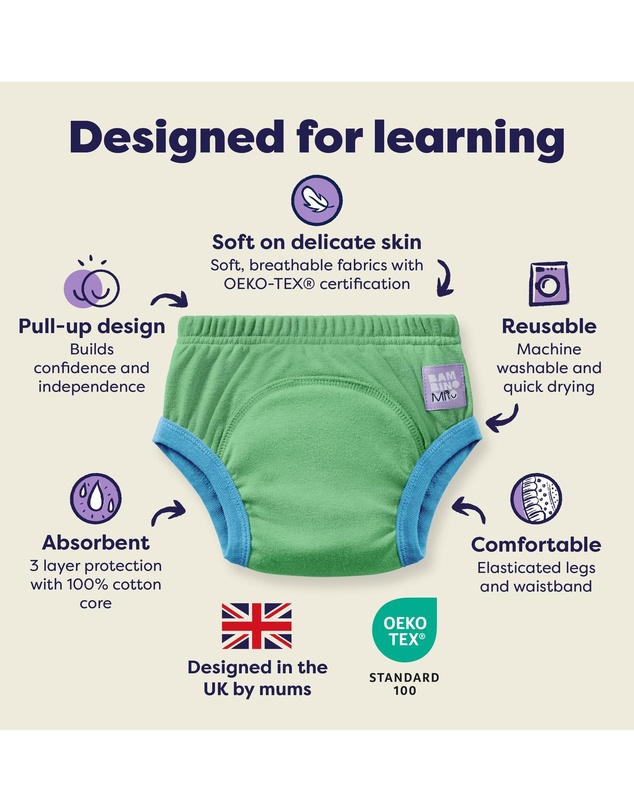 Splash About - 3 Pack Reusable Potty Training Pants Elite- Blue