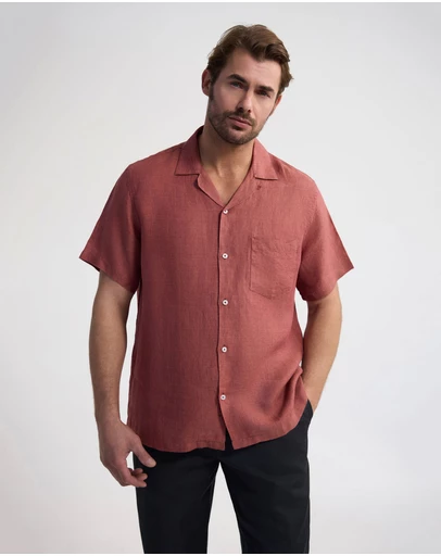 Oxford - Griffin Delave Linen Short Sleeve Shirt