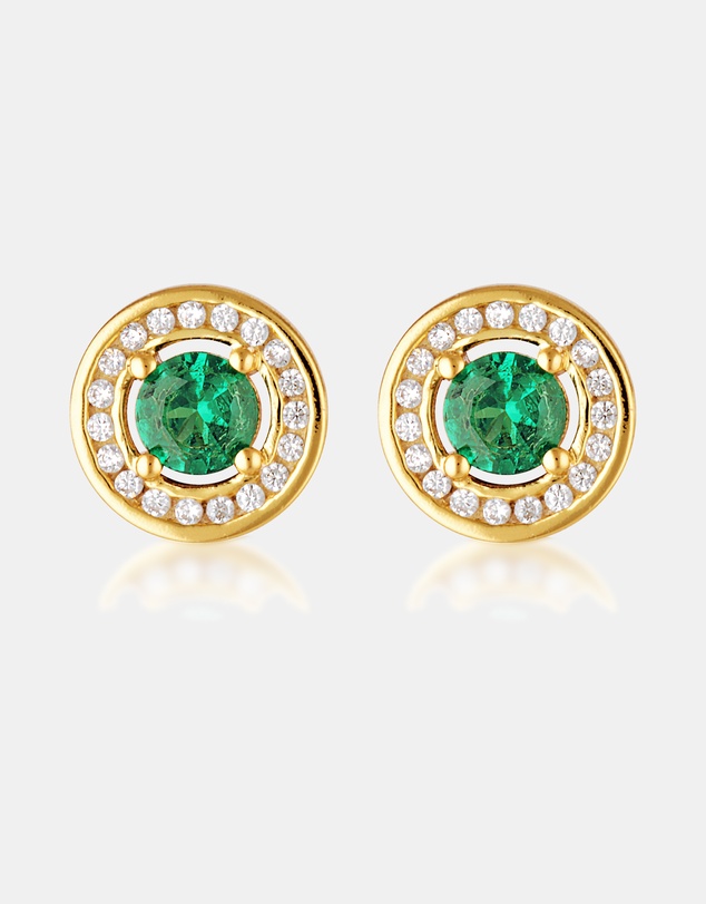 Georgini - Milestone Emerald Halo Earrings