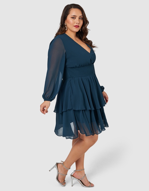 Pink Dusk by Curve Project - Shake Your Money Maker Midi Dress
