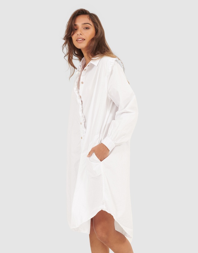 Primness - Ruffles Shirt Dress