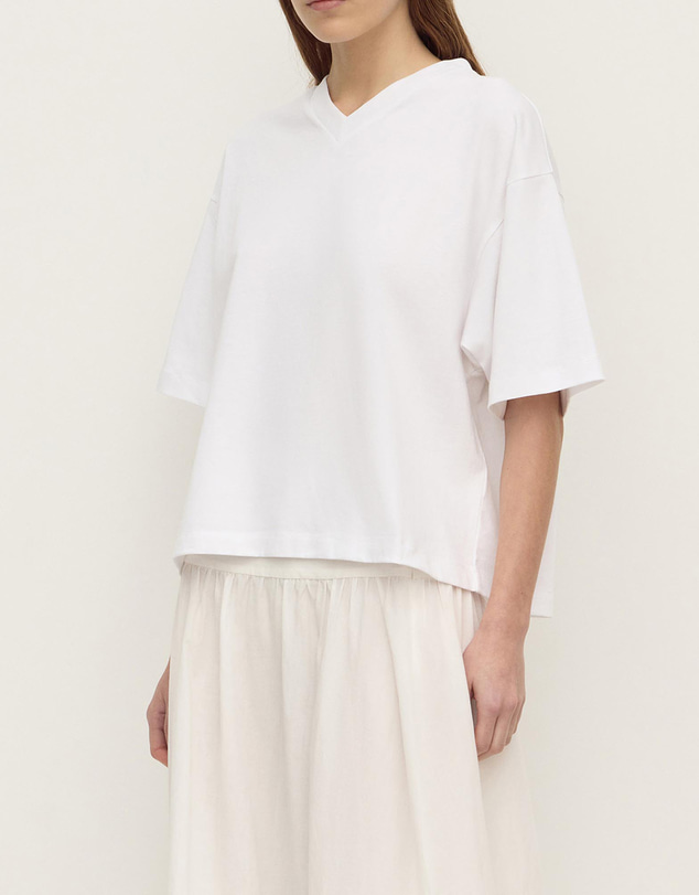 Assembly Label - Ellie V Neck Oversized Tee