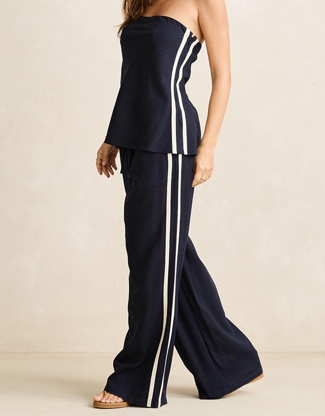 Rhythm - Contrast Linen Track Pants