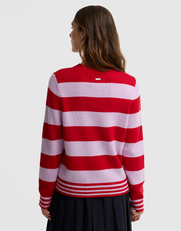 Barbour - Woodhouse Striped Cashmere Blend Knitted Jumper