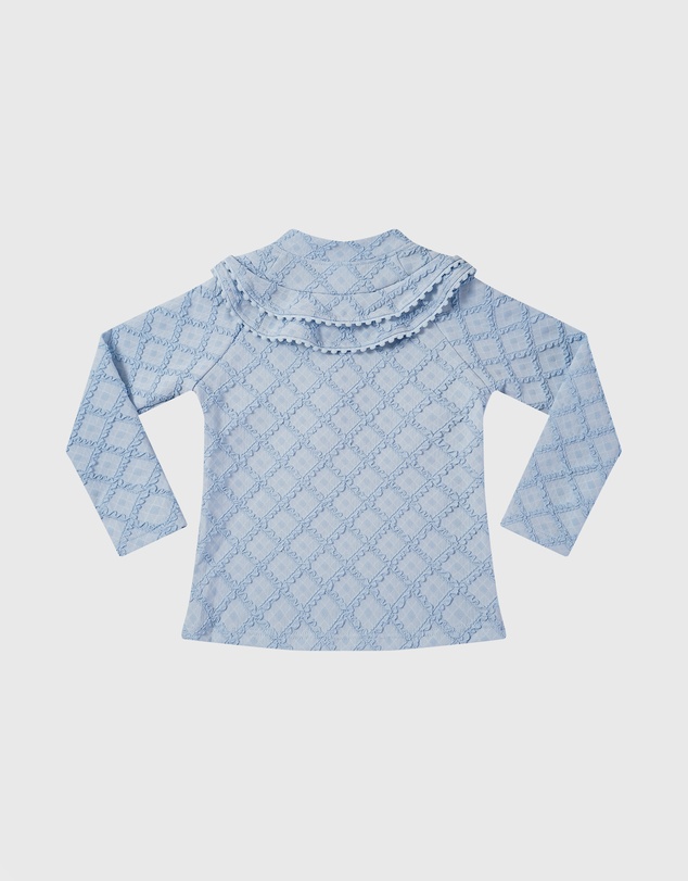 Aqua Blu Kids - Stepping Stones Blue Long Sleeve Rash Vest - Babies