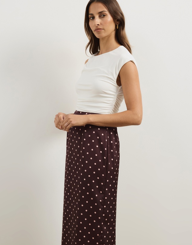 Atmos&Here - Lowen Satin Maxi Skirt