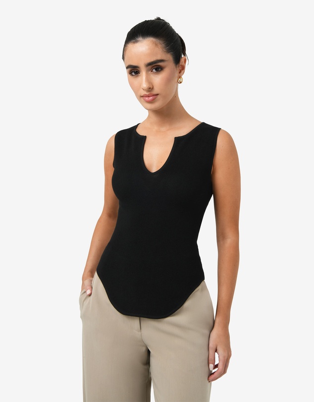 Forcast - Noemi Split Neck Tank