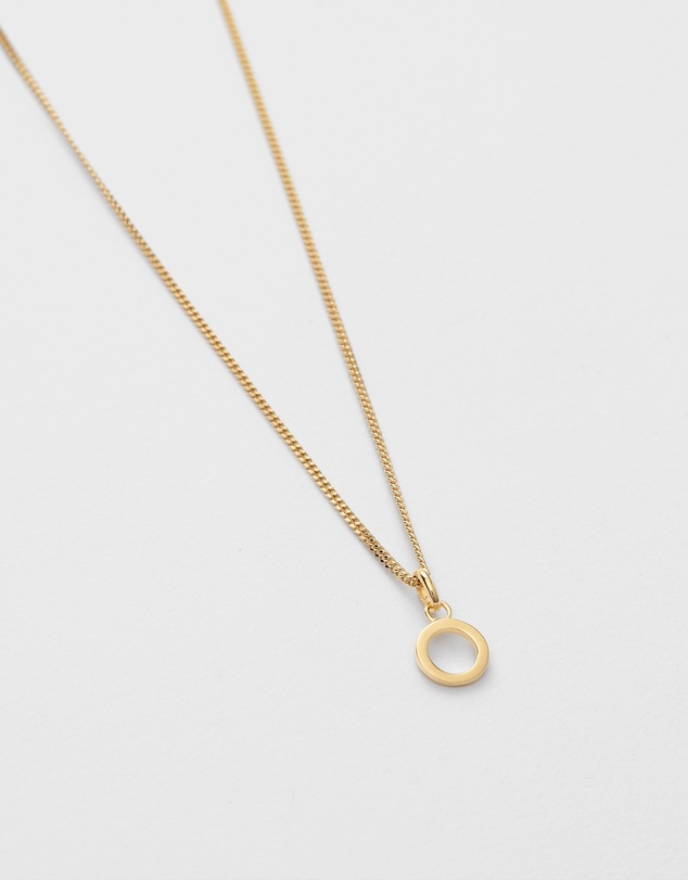 Kirstin Ash - O Outline Initial Necklace