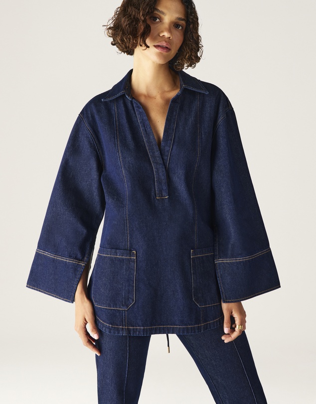 MOS The Label - Sonia Denim Tunic Top