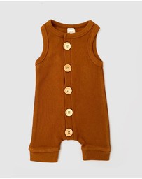 WITH LOVE FOR KIDS - BASICS Ribbed Romper - Babies