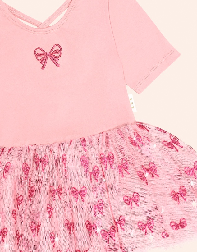 Huxbaby - Glitter Bow Tutu Tulle Dress - Kids