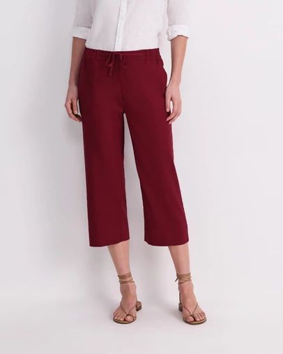 Sportscraft - Rosa Crop Linen Pant