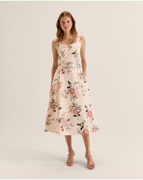 Review - Sunset Rose Midi Skirt