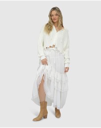 Belle & Bloom - Another Love Fringe Zip Knit