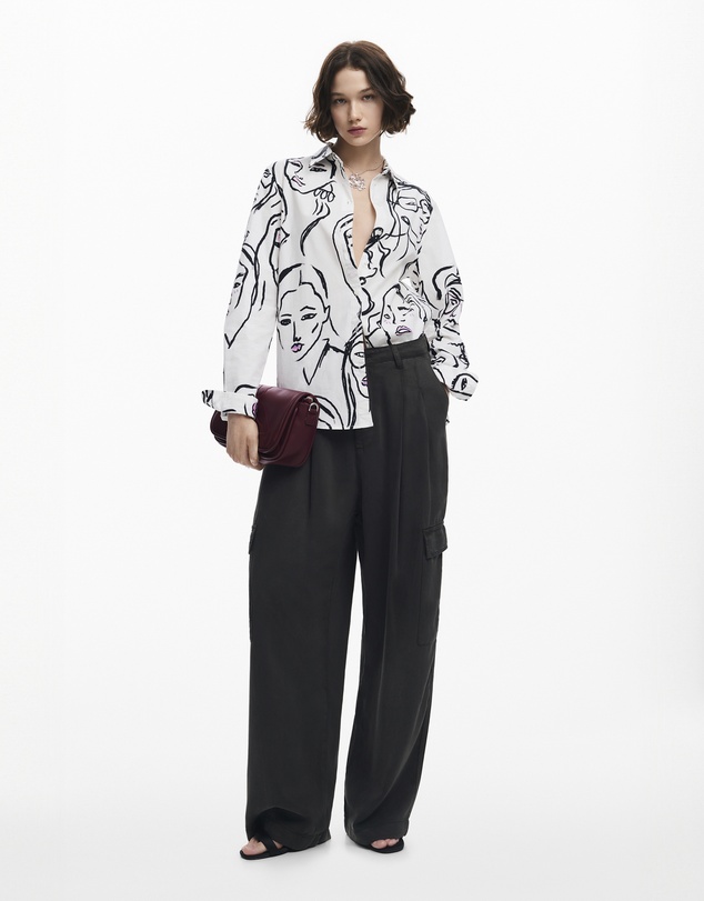 Desigual - Face print shirt