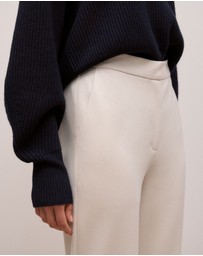 Trenery - Ponte Flared Pant in Stone
