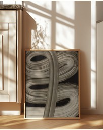 Olive et Oriel - Beige Strokes No 4 by Treechild Art Print