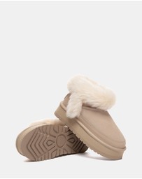 EVERAU - Australian Shepherd Ugg Frovia Platform Cow Suede Upper UGG Boots