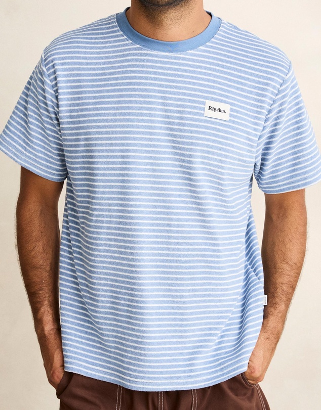 Rhythm - Vintage Terry Stripe SS T-Shirt