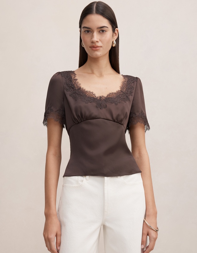 Forever New - Juliette Lace Trim Top